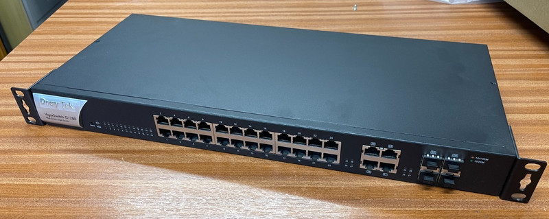 Draytek VigorSwitch G1280 Web Smart Managed 28 Port Giga Switch with 4 SFP Ports