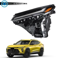 For Chevy Trax ACTIV/LT/RS 2024-2025 Headlight w/LED DRL Left LED Black Housing