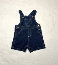  Boys Coverall Jean Shorts: 0-3M-3-6M