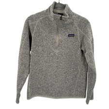 Patagonia Heather Grey Better Sweater 1/4 Zip Pullover Kids XXL 16-18 Warm