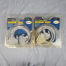 2x Lot Interex 6 Ft. Parallel Interlink Cable DB25 Male To Male IBM/PC