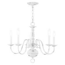 Livex Lighting - Williamsburgh - 5 Light Chandelier in Traditional Style - 24