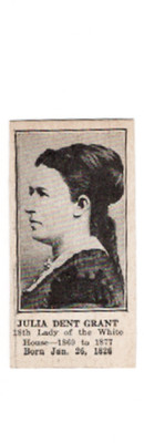 VERY RARE Julia Dent Grant, ca. 1930 (W589) President and Wives Strip Card