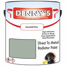 Dennys High Temp Radiators Paint - Gunmetal Grey