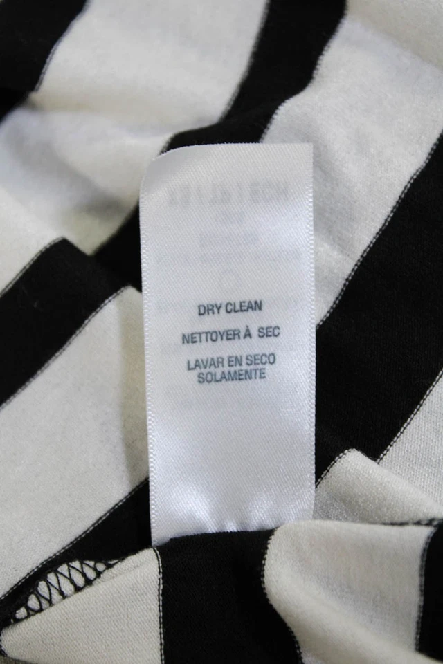 Vestido midi acampanado sin mangas con cuello redondo Ella Moss para mujer negro blanco talla XS Foto 4 de 4