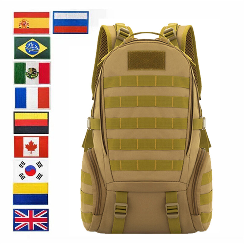 40L Mochila de viaje deportiva multifuncional para acampar camuflaje montañismo