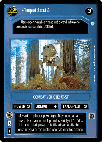 Decipher - Star Wars CCG, Tempest Scout 5