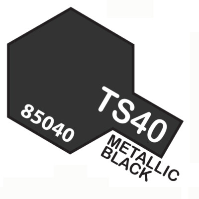 Spraydose Autolack Für Kunststoff 100 Ml. Metallic Black Ts40 Tamiya