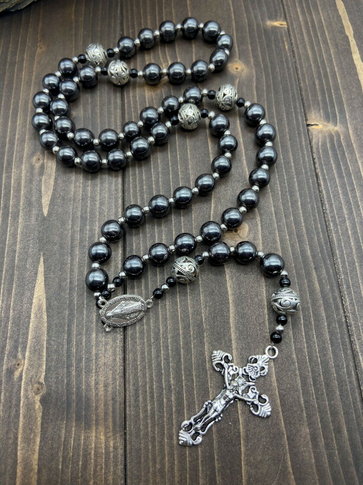 Buy Wood Rosary Beads Necklace Pendant,Handmade Vintage Round Bead Catholic  Rosary Cross Religious Wood Beads Men Women Necklace Charm Gift Church  Supplies Jewelry Accessories Online at desertcartINDIA