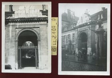2 photos anciennes . Dijon . Lycée de Jeunes Filles . 1936