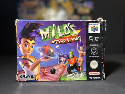 NINTENDO 64 || MILOS ASTRO LANES IN OVP + SPIELEANLEITUNG || N64 || MEGA RAR ||