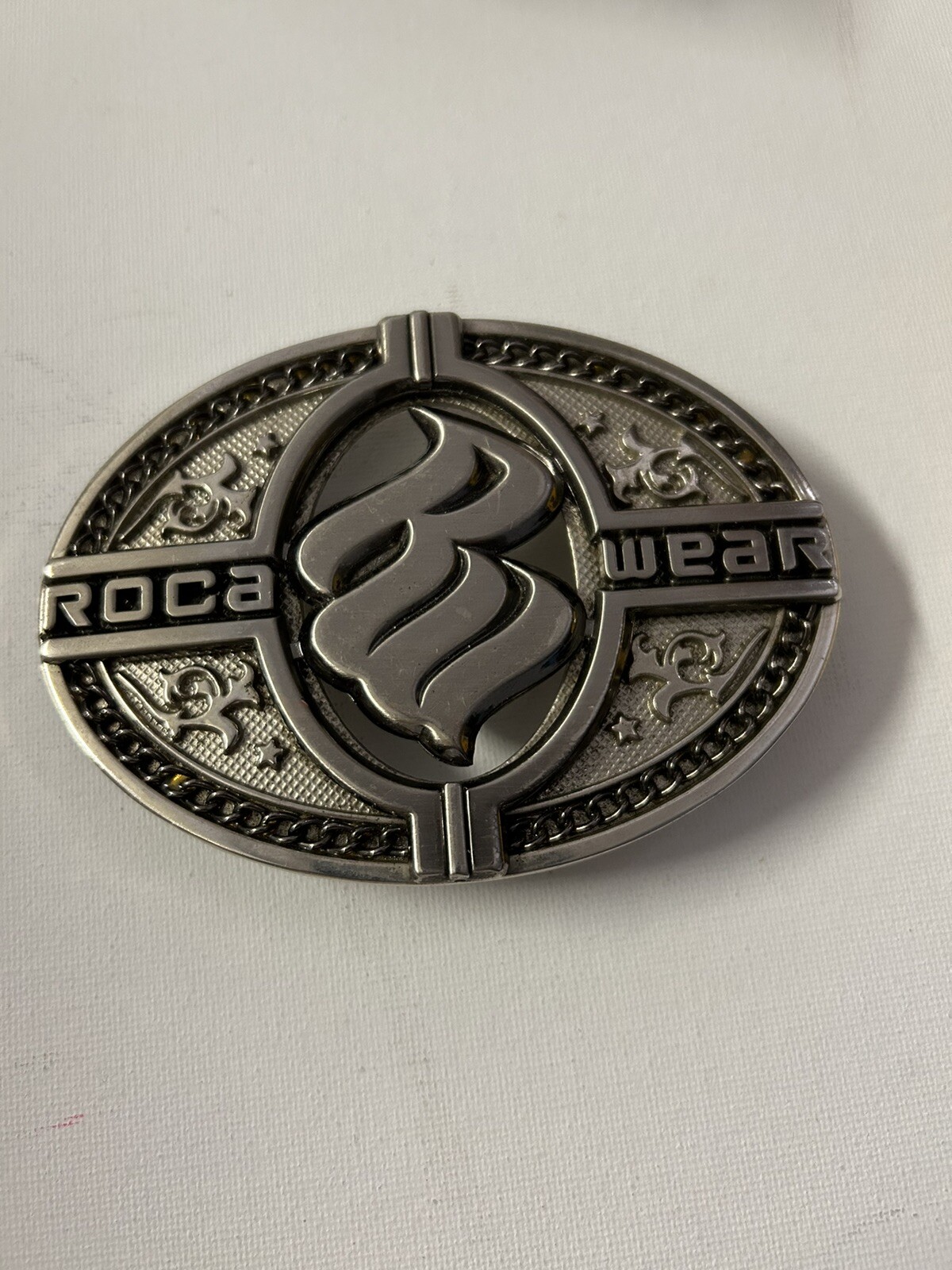 Roca Wear Oval Silver Color Belt Buckle