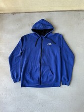 Subaru Logo BLUE Full Zip Fleece Hoodie Wrx Sti Ascent Forester Outback Men  s XL