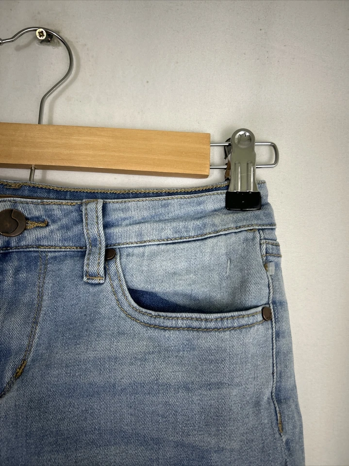 Joes Jeans Cuffed Shorts Denim Blue Cut Off Jean Girls Size 12 26x3 - Image 4 of 4