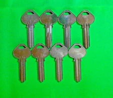 CORBIN RUSSWIN ORIGINAL KEY BLANKS   NMK  6 PIN, LOT OF (8)  LOCKSMITH,NO LOGO