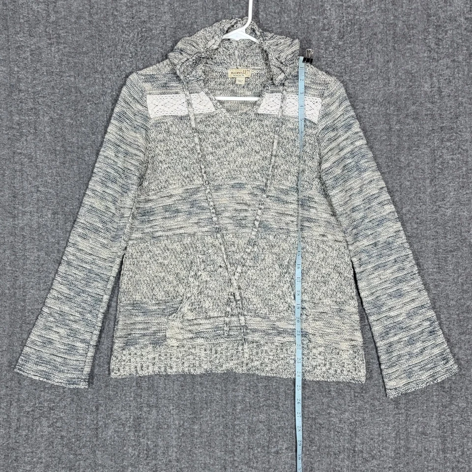 One World Live and Let Live Sudadera con Capucha Mujer PM Azul Brezo Pullover Camisa Top Foto 3 de 4