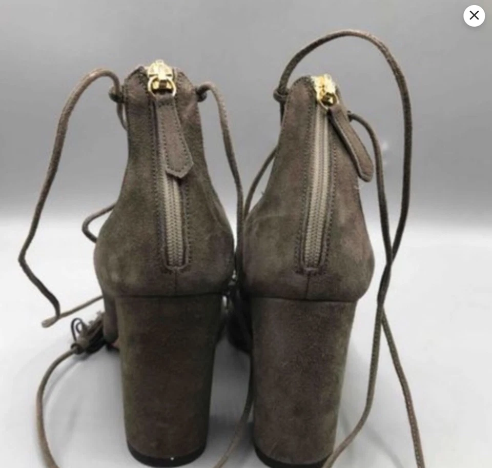 Aquazzura Wild Thing Fringe Suede Shoes Pumps Size 37 Fits size 7 - Image 4 of 4