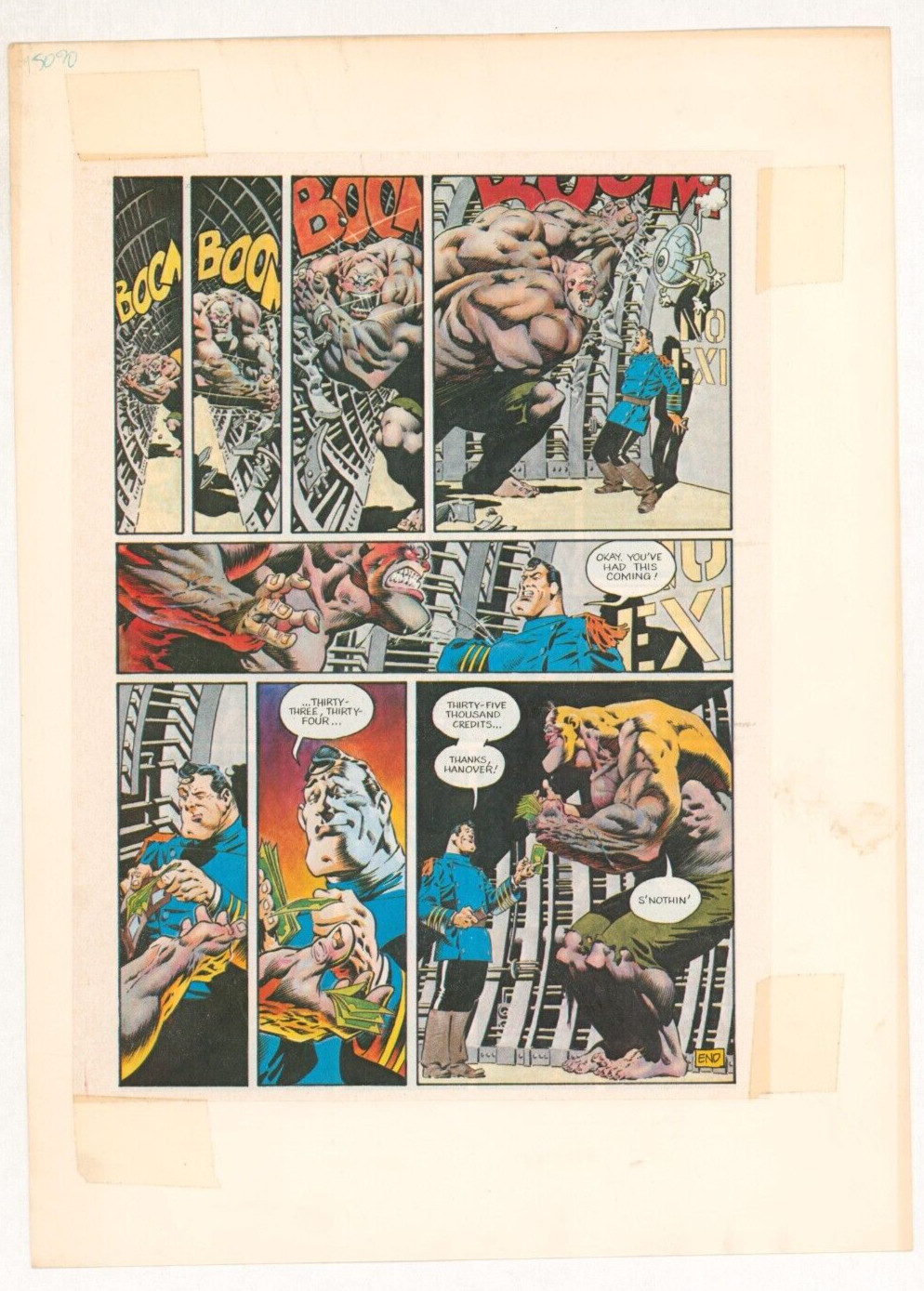 John Workman Signed Heavy Metal Promo Captain Sternn Bernie Wrigthson Art Promo