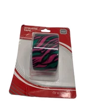 Pioneer Sports Orthotics Athletic Tape, 1.5 Inches x 12 Yards, Pink/Green