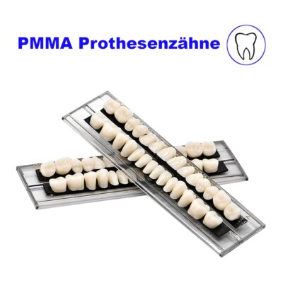 Zähne A2 / 22 Prothesen Garnitur Kunststoff Reparaturen Erweiterung Dental Labor