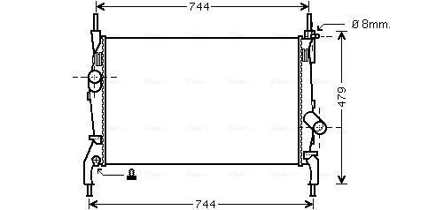 RADIATOR ENGINE COOLING FD2404 FOR FORD TRANSIT/Van/Platform/Chassis/Bus 2.4L - Image 13