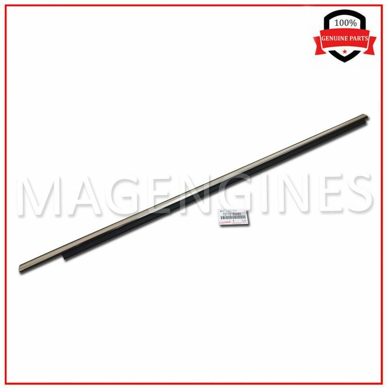 75712-60080 GENUINE OEM FRONT DOOR MOULDING, LH LAND CRUISER PRADO