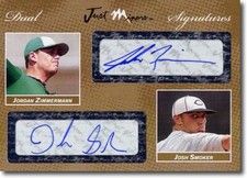 2008 Jordan Zimmermann * Josh Smoker *  Autograph Rookie GOLD Auto #/10