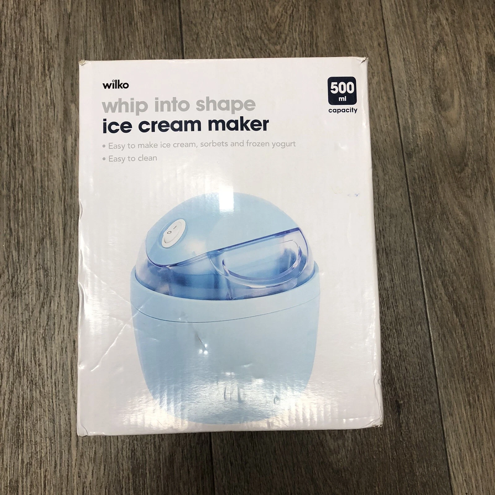 New Wilko Whip Into Shape Ice Cream Maker - 500ml