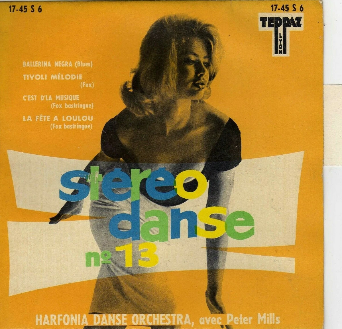 HARFONIA DANSE ORCHESTRA AVEC PETER MILLS BALLERINA NEGRA FRENCH ORIG EP TEPPAZ