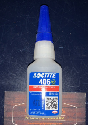 Loctite 406  20g  Instant Adhesive - Rubber And Plastic  231474   EXP 07/2027