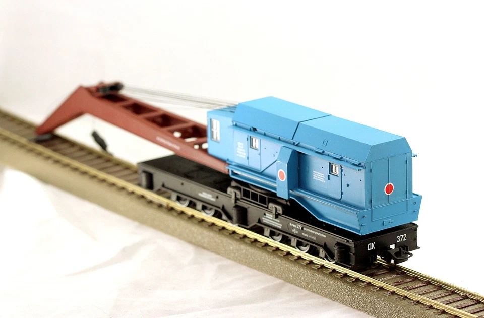 1/87 HO scale handbuilt heavy railroad crane EDK-25 SZD USSR CCCP - Image 4 of 4