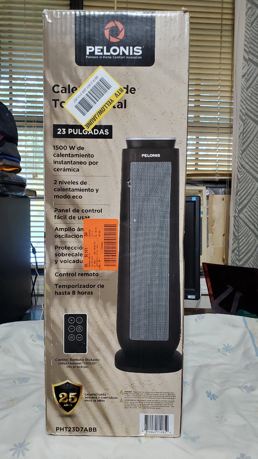 PELONIS 23u0026#034; Digital Ceramic Tower Heater 1500-Watt w/Remote PHT23D7ABB  | eBay