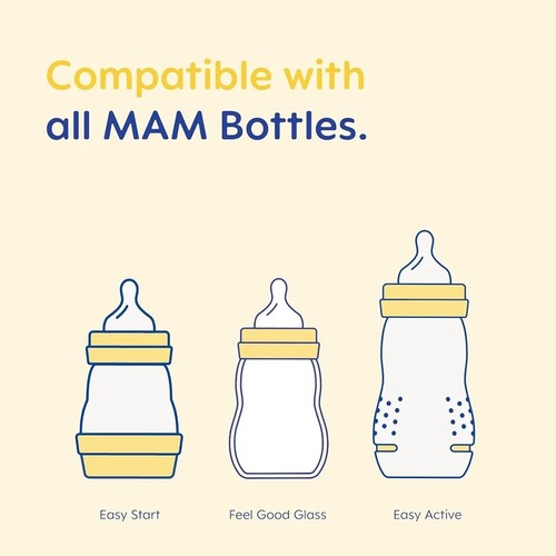 MAM Teats Size 3, Suitable for 4+ Months MAM Fast Flow Teats (Pack of 2) - Picture 3 of 4