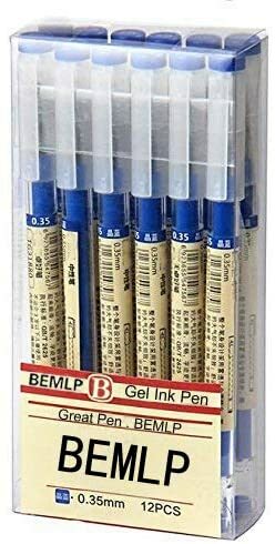 Gel Pen 0.35mm Blue Liquid Ink Rollerball Pens Quick Drying Maker Pen School Off