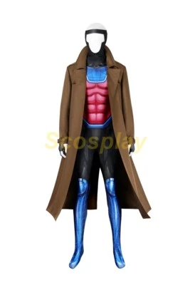X-Men '97 Gambit Jumpsuit Cosplay Costume Remy Etienne LeBeau Jacket Outfit Suit - Image 1 of 4