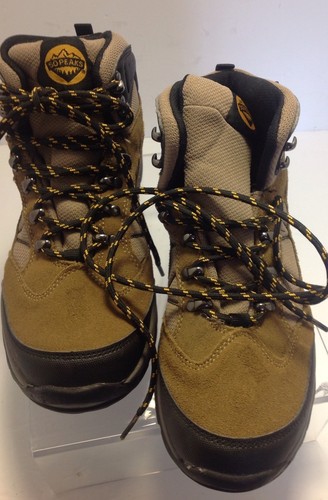 50 PEAKS para hombre Talla 7 tan Y Gamuza Negra Y Goma Para Senderismo Y  Botas | eBay