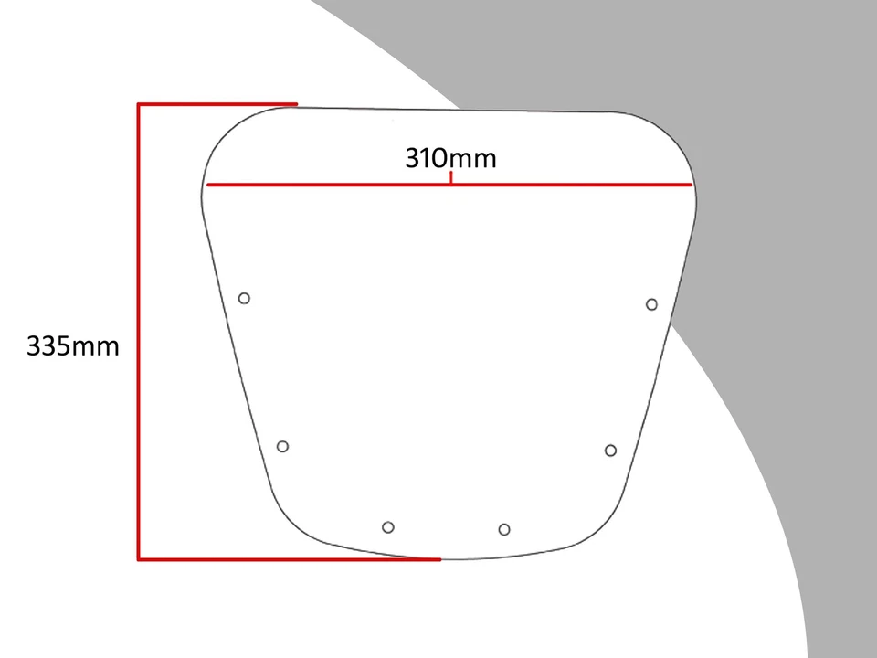 Kawasaki ZRX1200R 01-2005 Tinte Oscuro 335mm Alta Abatible/Alta PANTALLA Powerbronze. Foto 3 de 4