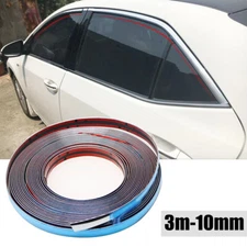 3M-10mm Side Door Silver Chrome Strip Bumper Protector Trim Moulding Sticker