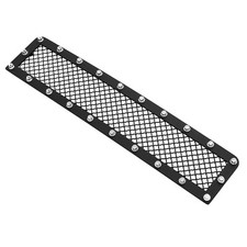 Fits 2003-2007 Hummer H2 Stainless Steel Bumper Black Mesh Rivet Studs Grille Fits 2003-2007 Hummer H2 Stainless Steel Bumper Black Mesh Rivet Studs Grille