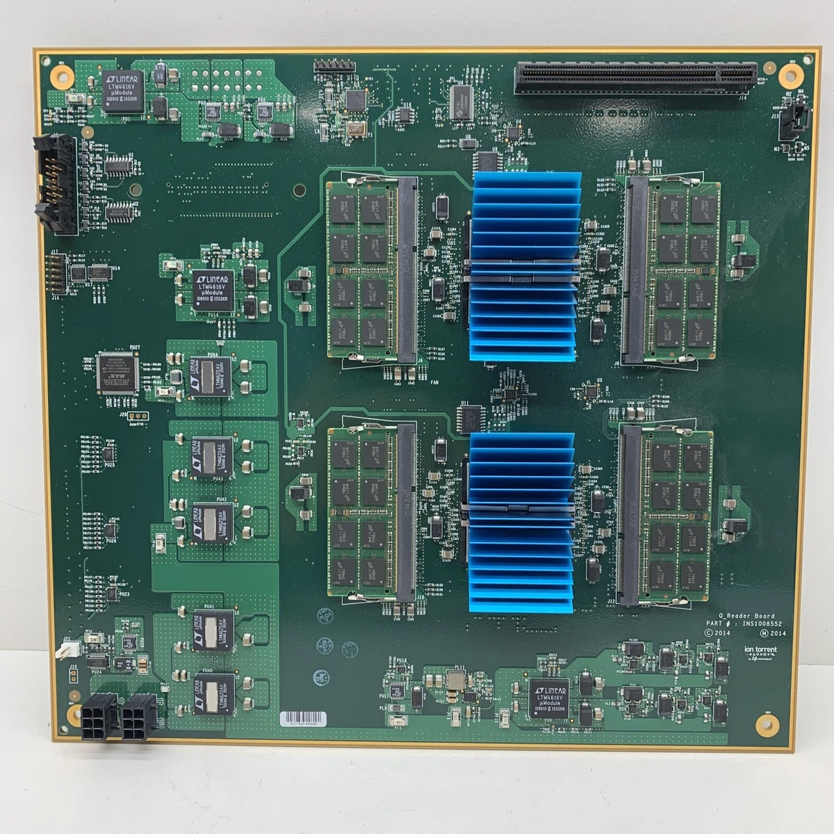 Life Ion Torrent A28453 Raptor FRU INS1008551 Q Reader Board.