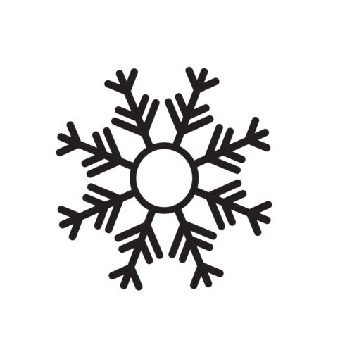 Snowflake 2, winter, snow, vinyl decal, craft, sticker, holiday, snowman, cold - Picture 1 of 1