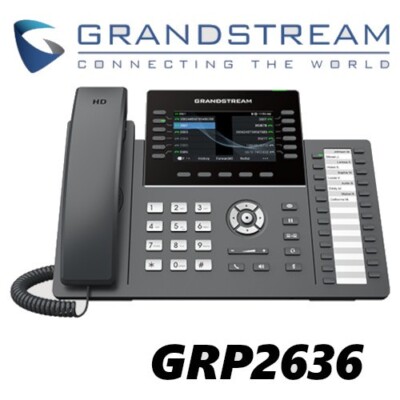 Grandstream GRP2636 12-Line 6 SIP IP Phone Color Screen Dual Gigabit