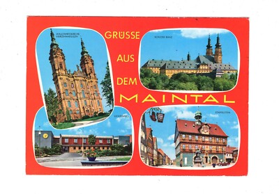 Ansichtskarte Grüße aus dem Maintal / Schloss Banz / Staffelstein +++