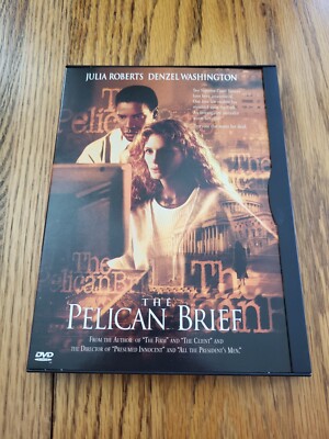 The Pelican Brief w/ Julia Roberts & Denzel Washington (Snap Case, DVD, 1997)