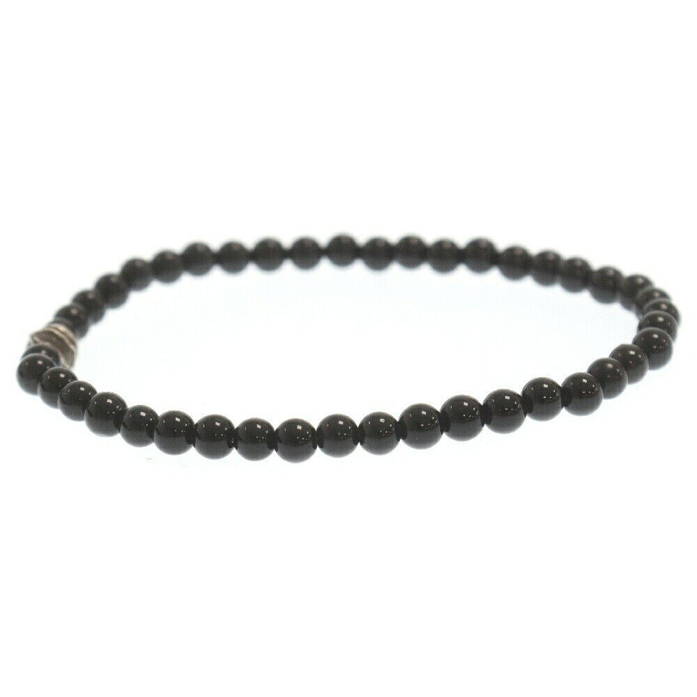 Chrome Hearts 4Mm Bead Bracelet Silver/Black Used Grade B Chrome Hearts 4Mm Bead Bracelet Silver/Black Used Grade B