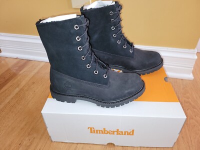 Timberland Women's Authentic Teddy Fleece Fold-Down, Black Shoes Choose  Size