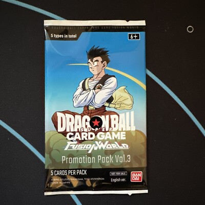 Dragon Ball Super Fusion World Promotion Pack Vol 3 DBS FW Sealed