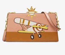 NWT TORY BURCH Frame Plane-appliqué Crossbody Bag, Color: Pink Moon, MSRP $598