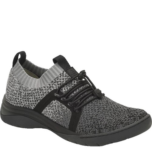 Nurse Mates Align Dash 259901 Black Leather Slip On Nurse Sneakers