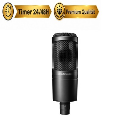 Audio-Technica AT2020 Kondensatormikrofon - Schwarz, Unidirektional
